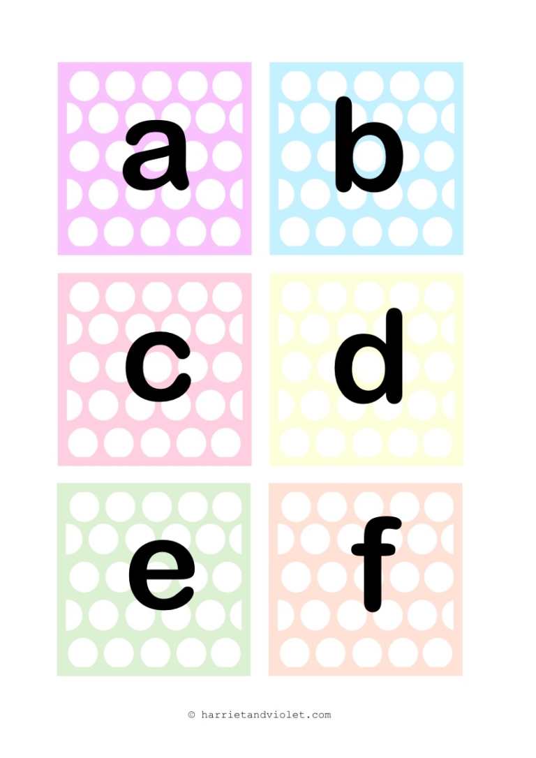 Instant Display Lettering Snowflake Style Lower Case - Printable
